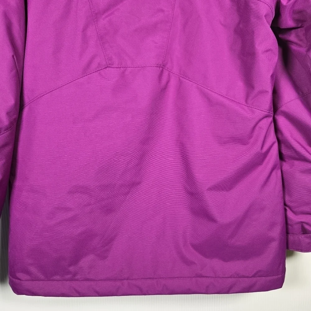 NWOT Columbia Girls Outgrown Omni-Tech Vibrant Purple Ski Jacket Winterwear XL